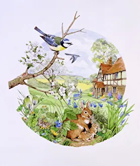 Passing Gallery: Circular countryside scene