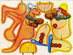 Circus Cut-Out Favourites - Clown and Kangaroo Circus Cut-Out Favourites - Clown and Kangaroo