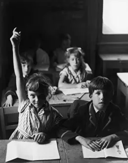 Classroom Print: Raising Hand