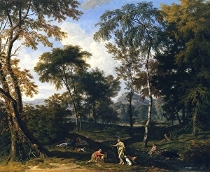 Classical wooded landscape, by Glauber Classical wooded landscape, by Glauber
