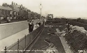 Prints of Cleethorpes, Humberside (formerly north-east Lincolnshire): the Leaking Boot in Kingsway Gardens Date: 1927 Humberside Prints: 1927 Print of Cleethorpes' Leaking Boot, Kingsway Gardens