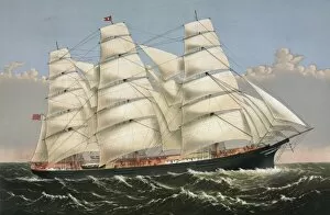 Sailing Ships Gallery: Clipper ship Three Brothers, 2972 tons: The largest sailing