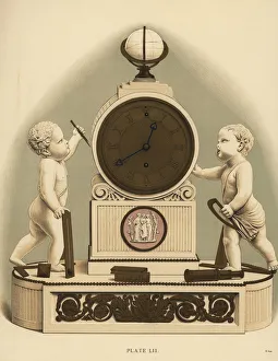 Medallion Gallery: Clock in marble and ormolu