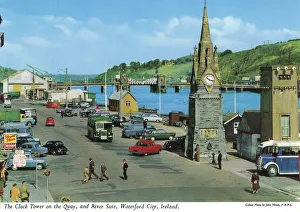 Clock Tower on Quay and River Suir, Waterford City Clock Tower on Quay and River Suir, Waterford City