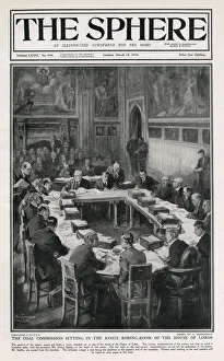 Coal Commission sit in King's Robing Room - House of Lords Coal Commission sit in King's Robing Room - House of Lords