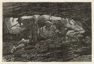 <b class=qtipBold><figcaption>At the Coal Face/1869</figcaption></b><br>Two men mining for coal<br><em>© Mary Evans Picture Library</em> At the Coal Face/1869