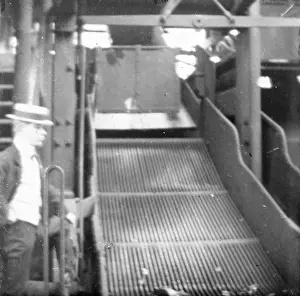 South Wales Coal Mining Prints: Coal screening machine, Llanerch Colliery, South Wales