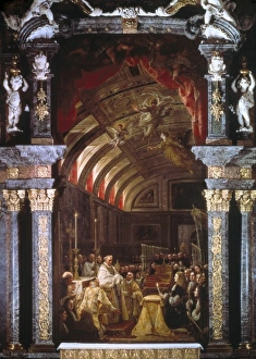 COELLO, Claudio (1642-1693). The Adoration of COELLO, Claudio (1642-1693). The Adoration of