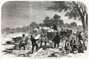 Collecting ice at Serpentine, Hyde Park 1857 Collecting ice at Serpentine, Hyde Park 1857