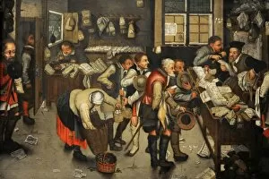 The Collectors Office, 1615 by Pieter Brueghel the Younger