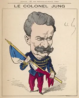 Jung Prints: Colonel Theodore Jung Print - French Army Officer and Author