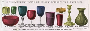 Colour slip of glassware with Plate 132 Colour slip of glassware with Plate 132