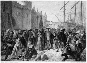 Columbus leaving Palos on First Voyage 3 August 1492 Columbus leaving Palos on First Voyage 3 August 1492