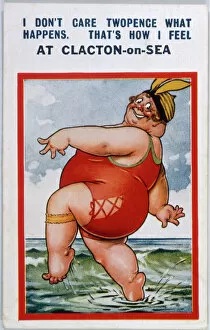 Paddling Gallery: Comic Card / Fat Lady