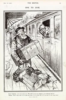Complaints from a irate passenger as the train starts to depart the platform Complaints from a irate passenger as the train starts to depart the platform