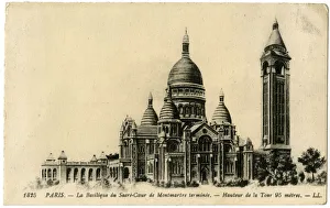Completion of Sacre Coeur, Montmartre, Paris, France Completion of Sacre Coeur, Montmartre, Paris, France