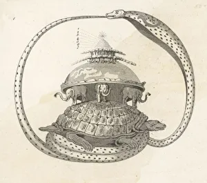 Cosmic Gallery: The concept of the universe: the hindu cosmic turtle