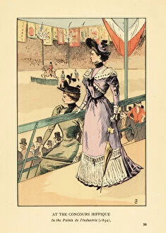 At the Concours Hippique in the Palais d'Industrie, 1892