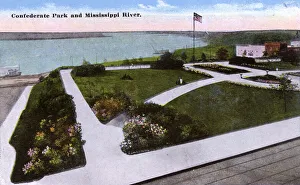 Confederate Park and river, Memphis, Tennessee, USA Confederate Park and river, Memphis, Tennessee, USA