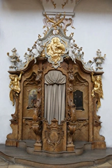 Confessional, Ettal Monastery, Upper Bavaria, Germany Confessional, Ettal Monastery, Upper Bavaria, Germany
