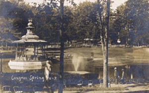 Congress Spring Park, Saratoga Springs, New York State, USA Congress Spring Park, Saratoga Springs, New York State, USA