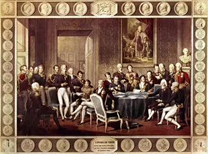 Maurice Gallery: Congress of Vienna (1814-1815). Engraving