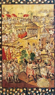 Conquest of Mexico. 1519. Anonimous. Table Conquest of Mexico. 1519. Anonimous. Table
