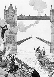 Tower Bridge Collection: Consequences, illustration by William Heath Robinson