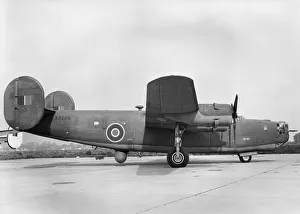 <b class=qtipBold><figcaption>Consolidated B-24J Liberator B-8</figcaption></b><br>Consolidated B-24 Liberator B.8 after Modifications at Scottish Aviation at Prestwick on 19th September 1944 Date: 1944<br><em>© aviation-images.com / Mary Evans Picture Library</em> Consolidated B-24J Liberator B-8