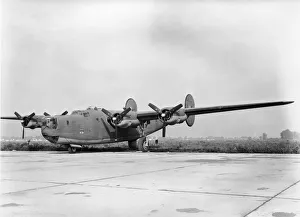 <b class=qtipBold><figcaption>Consolidated B-24J Liberator B-8</figcaption></b><br>Consolidated B-24 Liberator B.8 after Modifications at Scottish Aviation at Prestwick on 19th September 1944 Date: 1944<br><em>© aviation-images.com / Mary Evans Picture Library</em> Consolidated B-24J Liberator B-8