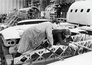 Construction of Concorde: Engineers at Work Print, 1967