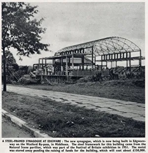 Synagogue Gallery: Construction of the Edgware Synagogue