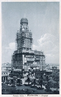 Montevideo Gallery: Construction of the Palacio Salvo - Montevideo, Uruguay
