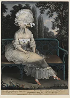 <b class=qtipBold><figcaption>The Contemplative Charmer</figcaption></b><br>Mezzotint on laid paper, 'The Contemplative Charmer', extensively hand-coloured with watercolour and gouache, published by R. Sayer and J. Bennett in London in 1780. Date: 1780<br><em>© The Geffrye Museum of the Home / Mary Evans Picture Library</em> The Contemplative Charmer