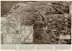 Contour map of Western Front by G. H. Davis Contour map of Western Front by G. H. Davis