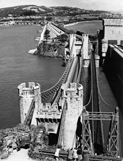 Conway Castle Bridge, Gwynedd, North Wales Conway Castle Bridge, Gwynedd, North Wales
