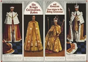 Mantle Gallery: Coronation of King George VI, robes, regalia and vestments