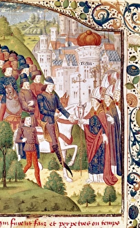 Coronation in Reims of Charles Vi of France. Chronicle of Je Coronation in Reims of Charles Vi of France. Chronicle of Je