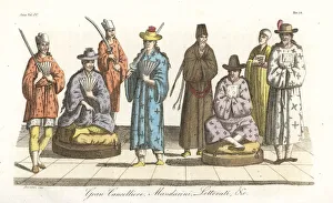 Costume of the chancellors, mandarins, courtiers Costume of the chancellors, mandarins, courtiers