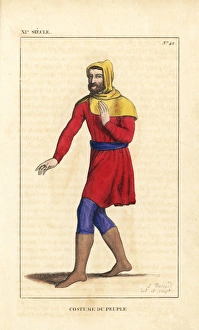 Costume of the common man, 11th century Costume of the common man, 11th century