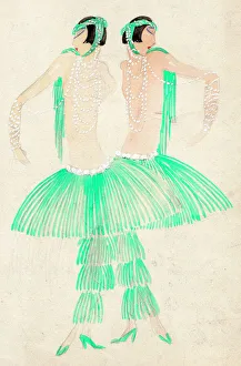 Costume design for the Dolly Sisters Costume design for the Dolly Sisters