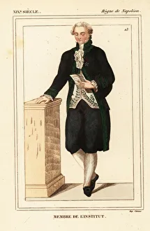Costume of a French member of an Institute, Napoleonic era Costume of a French member of an Institute, Napoleonic era
