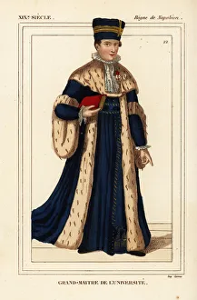 Costume of a Grand Master of a University, Napoleonic era Costume of a Grand Master of a University, Napoleonic era