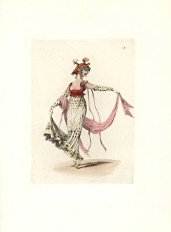 Costume of Madame de Chateau-Regnault, merveilleuse Costume of Madame de Chateau-Regnault, merveilleuse
