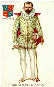 Costume of Tudor / Elizabethan nobleman, 1600