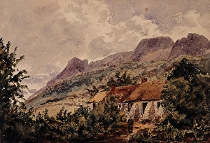 <b class=qtipBold><figcaption>Cottage, Cavehill</figcaption></b><br>Cottage, Cavehill (1845). Moore, James MD 1819 - 1883. Date: 1845<br><em>© National Museums NI / MARY EVANS</em> Cottage, Cavehill