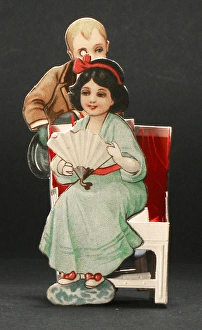 Couple on an adjustable greetings card Couple on an adjustable greetings card