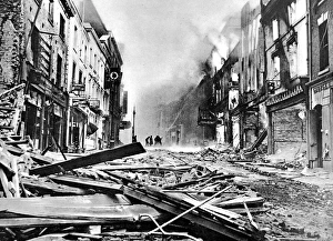 Coventry Burning after an Air-raid; Second World War, 1940 Coventry Burning after an Air-raid; Second World War, 1940