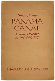 Panama Gallery: The front cover of the book, Through the Panama Canal