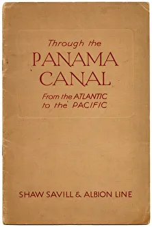 Panama Gallery: The front cover of the book, Through the Panama Canal